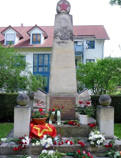 Der Ehrenfriedhof für die gefallenen sowjetischen Soldaten in Pirna.