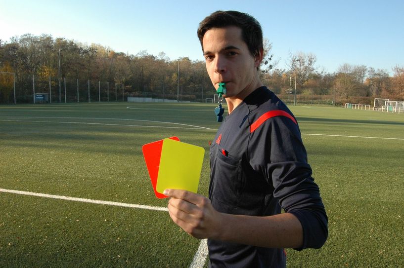 Marcus Nitzsche ist als Schiedsrichter für den SC Borea Dresden aktiv. Foto: Pohl