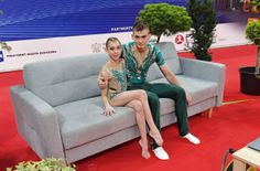 Milena Lalkov und Lewis Gröllich beim Internationalen Acro Cup in Rzeszow.