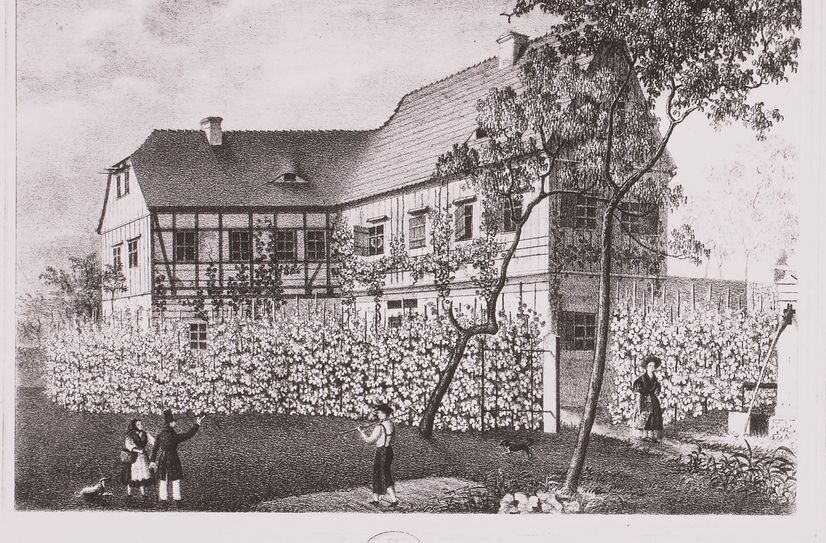 Eine historische Ansicht der Sommerresidenz.