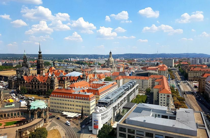 Dresden - fotografiert aus dem City Skyliner.