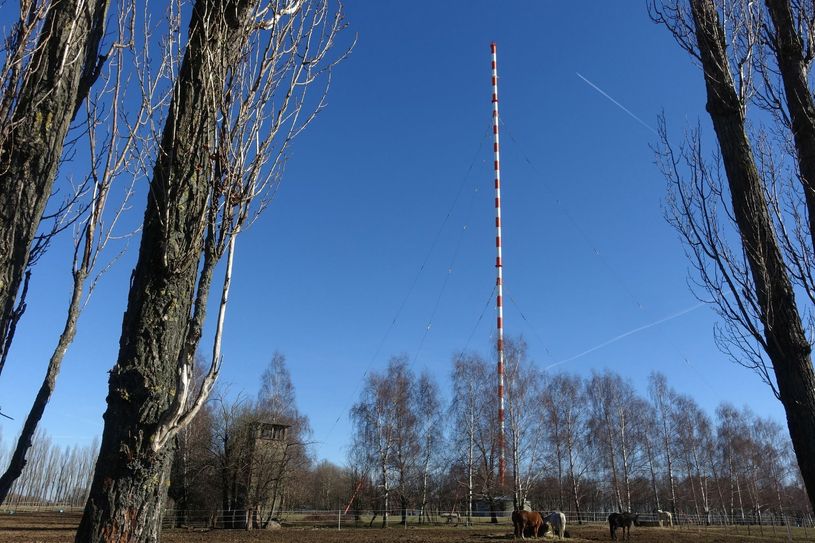 Der Funkturm wird am Sonntag gesprengt. Foto: Schramm