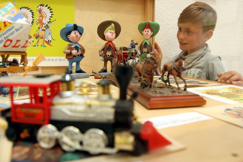 Für Kinder ist die Ausstellung ein Paradies. Fotos: D. Förster