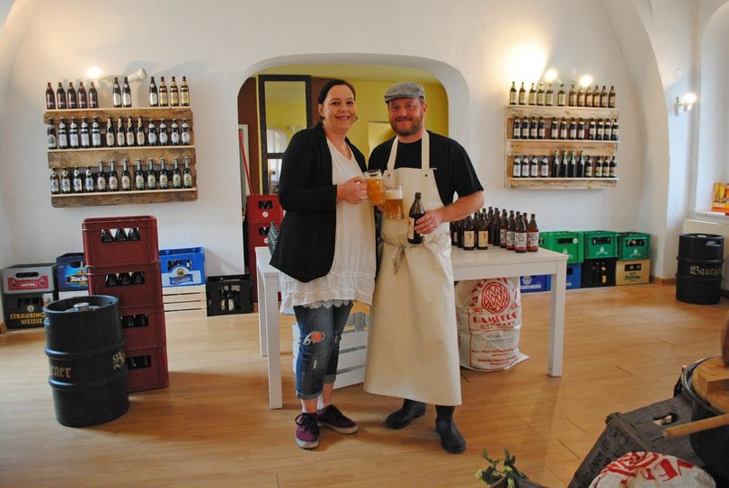 Inhaberpaar der „Bierblume“ – Diana Klaus-Metzner und Alexander Klaus. Foto: EGZ
