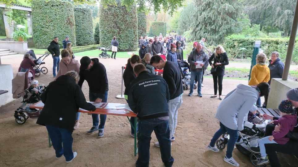 ...suchten sich die Eltern aus fünf verschiedenen Sorten ein Rose aus. 53 Babys bekamen diesjährig eine Rose.