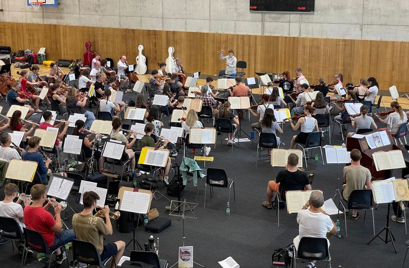 Geprobt wurde in der Schenckendorff-Halle. Foto: T. Keil