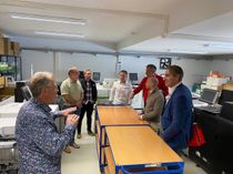 V.l.: Wolfgang Paulitz, Ralf Michael Rackwitz, Sacha Krautz, Robert Krautz, OB Tobias Schick, Daniel Paulitz, Tim Berndt (EGC)