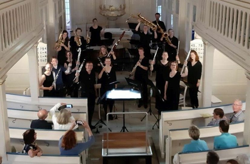 Die Dresdner Bläserphilharmonie bezauberte bereits 2021 die Zuhörer in der Schlosskirche.