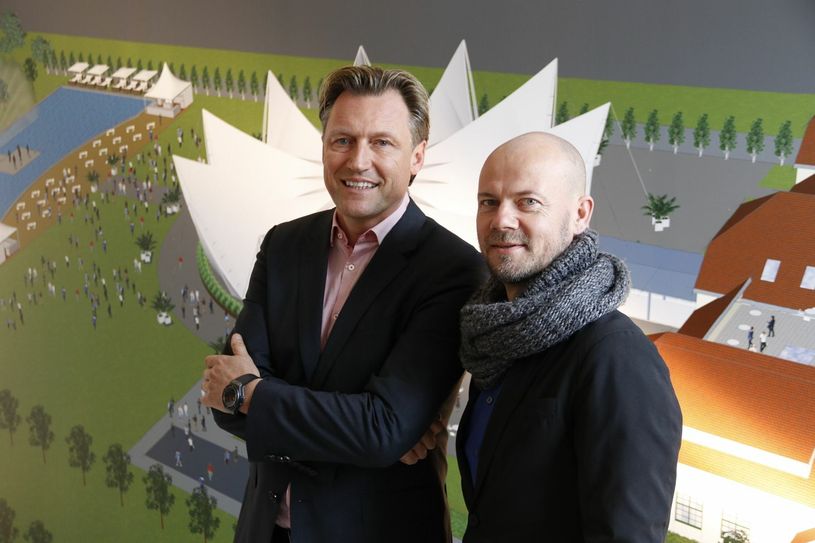 Mittelpunkt des Areals ist der mindestens 50x30 Meter große Ostra-Dome, der wie eine Lotusblüte aussehen wird. Fotos: PR