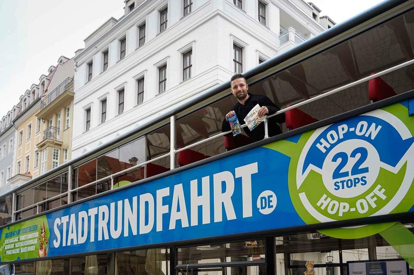 Küchenchef Thomas Bräuning vom Dresdner Restaurant und Café Palastecke freut sich darauf Dresden neu kennenzulernen und wirbt gemeinsam mit dem DEHOGA Sachsen für eine rege Teilnahme an der Aktion. Foto: Christian Borrmann