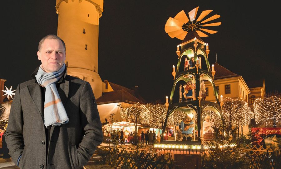 Der AFD-Landtagsabgeordnete Frank Peschel fordert, dass den Händlern und Kommunen unbürokratisch geholfen werden muss. Fotos: spa, Philipp Herfort; Fotomontage: spa