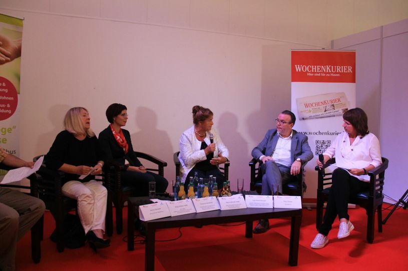 Die Podiumsdiskussion.