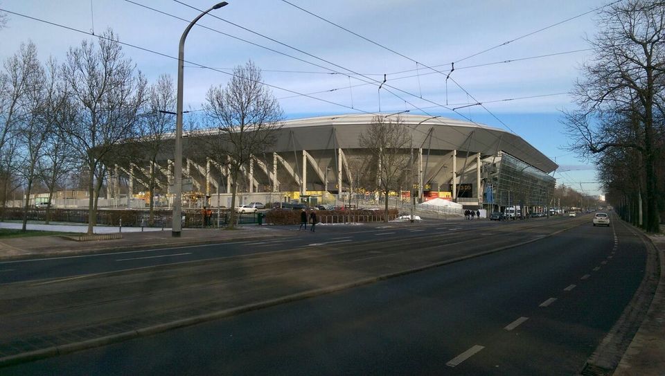 Erstmals Austragungsort eines Eishockeyspiels: Das Stadion Dresden. Foto: Hache