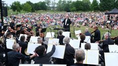 Konzert auf der Klinikwiese in Meißen.