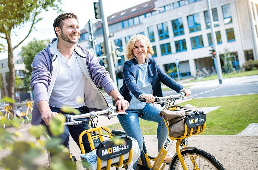 Ab März sind die Leihfarräder auch in Freital und Heidenau unterwegs.