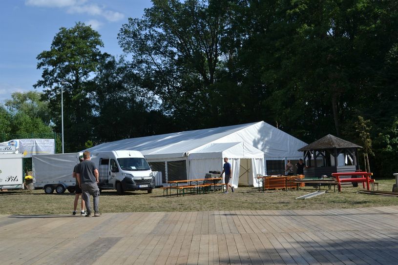 Die Vorbereitungen für das Dorfrock in Dörgenhausen laufen auf Hochtouren.
