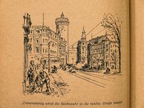 Schüsse am Spremberger Turm. Illustration aus: Die Niederlausitz griff zur Waffe, Berlin 1957