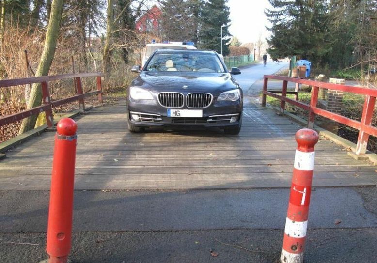 Der gestohlene BMW. Foto: Polizei