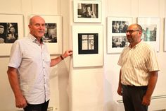 Klaus Schieckel (l.) und Mirko Kappler gestalteten auch die zweite Fuchs-Fotoausstellung in Stolpen.