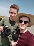 Paul Rasch und Lukas Hässner beim Dreh.