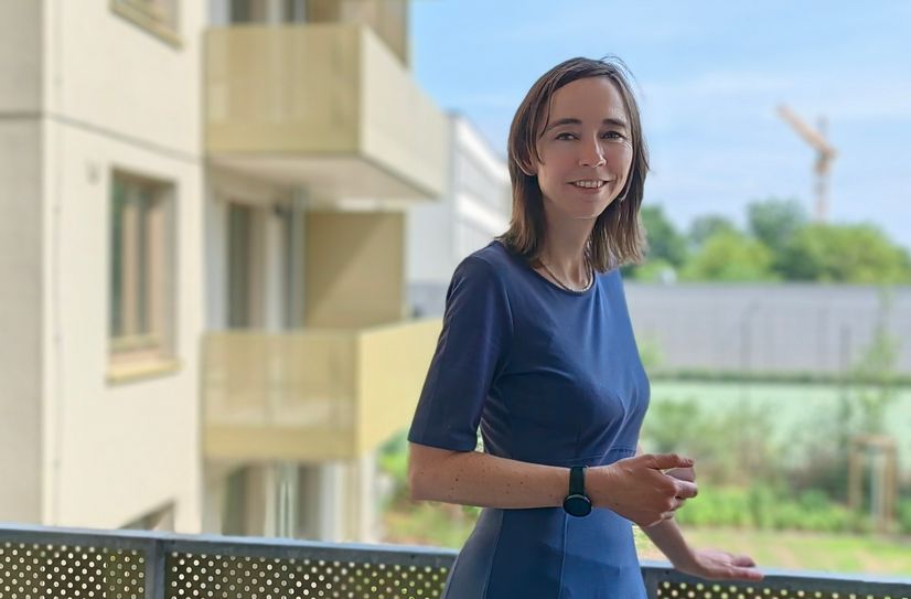 Dr. Kristin Kaufmann konnte am 1. August noch 62 neue Sozialwohnungen an der Fröbel-/Ecke Löbtauer Straße präsentieren. Inzwischen  ist die Lage der Bauwirtschaft noch prekärer.