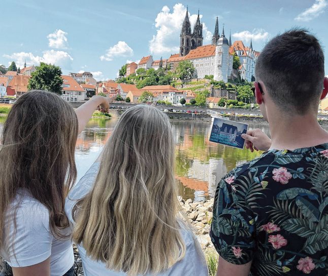 Meißner Praktikanten der 8. und 9. Klasse haben bei der Vorbereitung des Ausbildungstages geholfen.