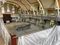 Bis Mai soll der Außen- und auch der Innenbereich der Halle fertig sein und aktiv genutzt werden können.