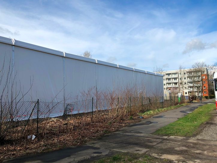 Altlastensanierung an der alten Teerpappenfabrik.