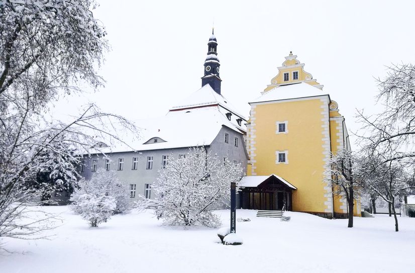 Das Museum Schloss Lübben im Winter.