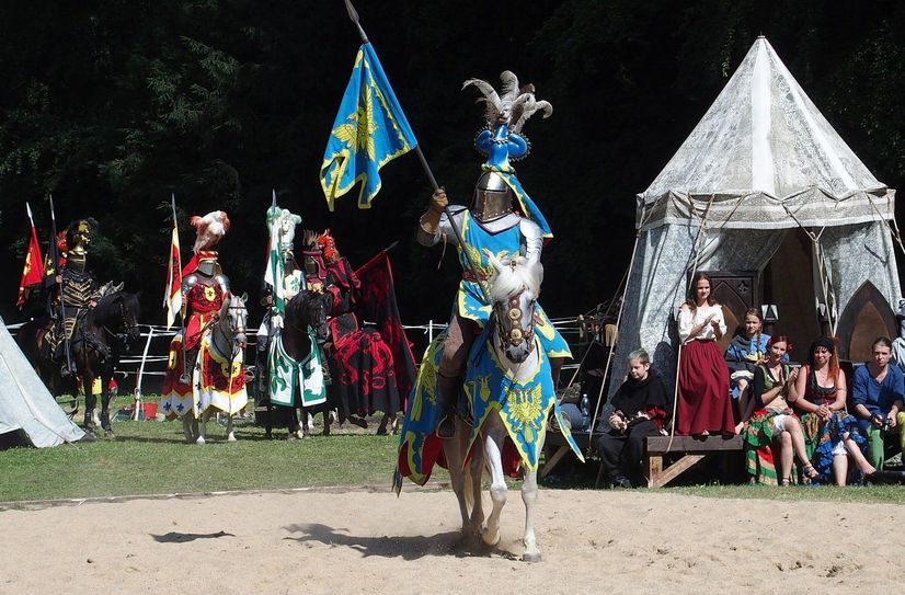Die Ritter erobern den Wildpark.