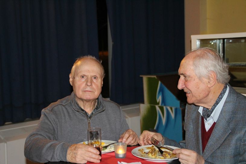 Heinrich Ruynat und Prof. Dr. Heinrich Fink (v.l.), beide engagiert in der Linkspartei.