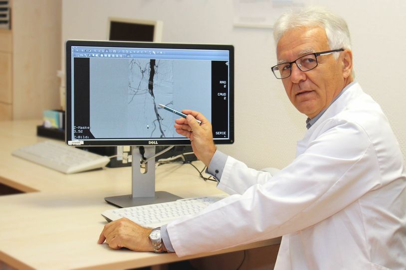 Dr. Florek arbeitet am Gefäßzentrum Freital-Pirna. Foto: PR