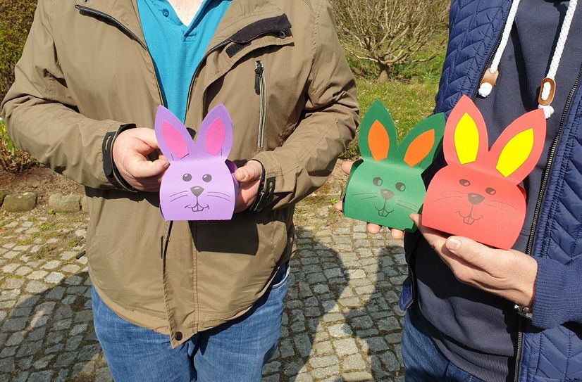 Osternester beim Dippoldiswalder Ostereiersuchen.