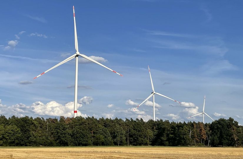 Windkraftanlagen in der Gemeinde Neu-Seeland.