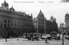 Der Postplatz um 1920.