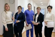 Alexandra Petack, Dr. Laura Hoppe, Nick Rossmann, Marion Theiss und Dr. Catharina Gießner (v.l.n.r.) bilden den Vorstand des Ethikkomitees der Sana Kliniken Niederlausitz
