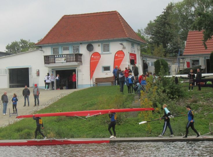Das Bootshaus des Rudervereins Mühlberg. Hier werden immer montags, ab 16 Uhr, Kinder und Jugendliche zu Schnupperkursen eingeladen.