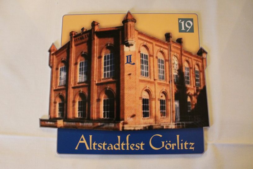 Das Maschinenhaus dient auch als Motiv für den Altstadtfest-Pin 2019. Foto: Keil
