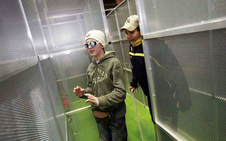 Eine der Stationen des Parcours: Das Labyrinth. Foto: Bundeszentrale für gesundheitliche Aufklärung (BZgA)