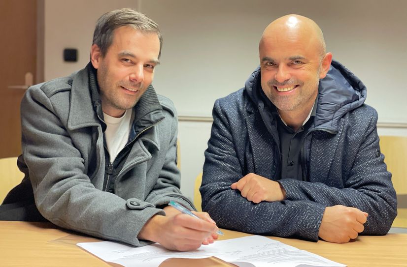 Bürgermeister Jens Richter (re.) und Ortsvorsteher Marcus Wrege.
