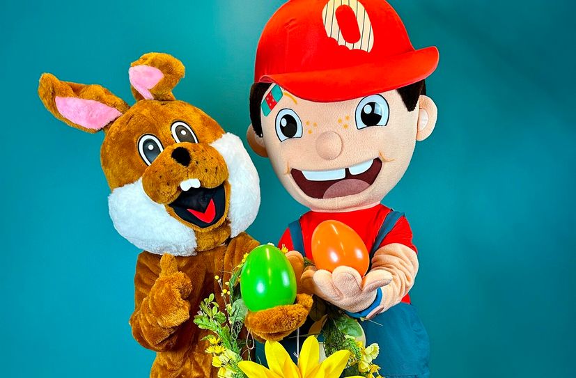 Oskar und der Osterhase haben jede Menge Oster-Überraschungen vorbereitet.