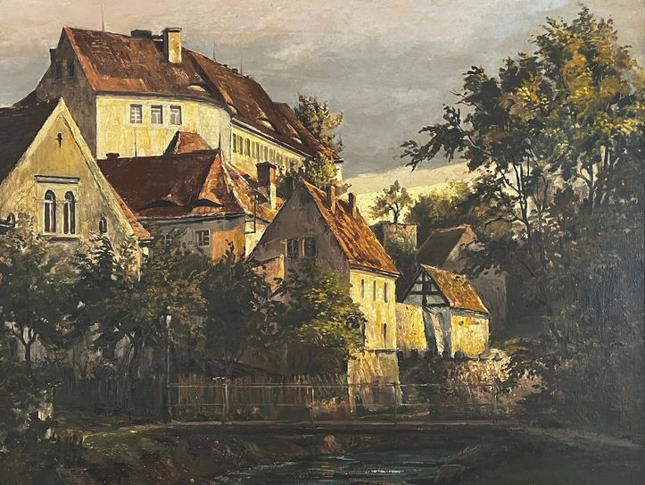 Die Bilder des Kunstmalers Herbert Hommola sind in einer von drei Sonderausstellungen im Schloss Klippenstein zu sehen.
 Foto: PR Repro Schloss Klippenstein