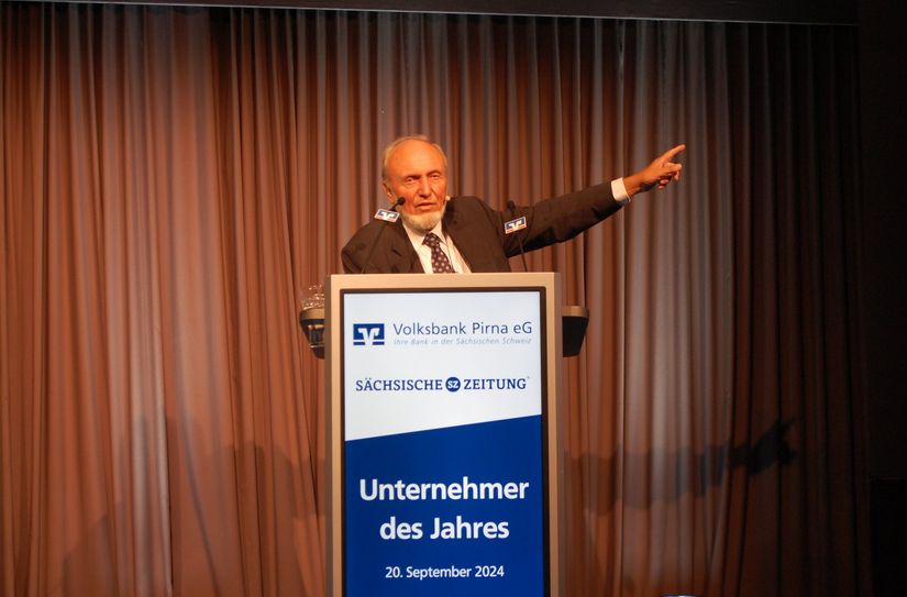 Star-Ökonom Hans-Werner Sinn bei seinem Vortrag zur wirtschaftlichen Situation Deutschlands.