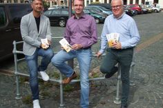 Die Organisatoren des Radeberger Bierstadtfestes (v.l.n.r.): Jens Richter, Vorsitzender des Radeberger Gewerbevereines; Marco Wagner, Pressesprecher der Stadt Radeberg; Frank Schröder, Geschäftsführer der Agentur Schröder. Foto: Rainer Könen