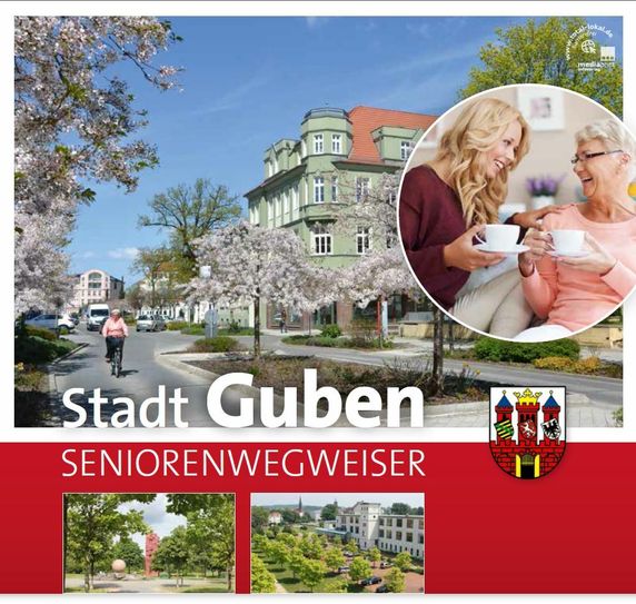 Titelseite des Seniorenwegweisers. Quelle: Stadtverwaltung Guben