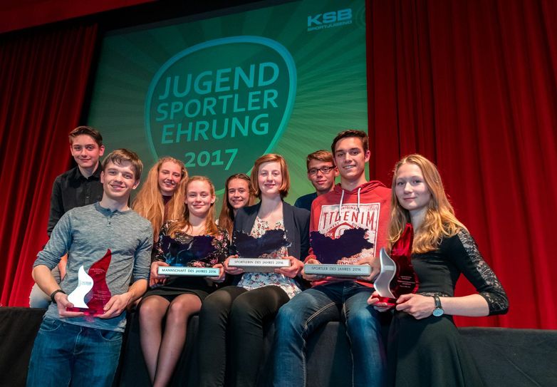 Die Sieger der Jugendsportlerehrung 2017.  Foto: M. Förster