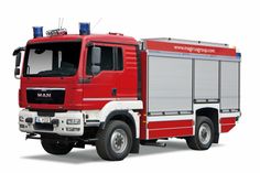 Dieses Tanklöschfahrzeug (TLF 3000) der Firma magirus wird an die vier Gemeinden im Landkreis Bautzen ausgeliefert.