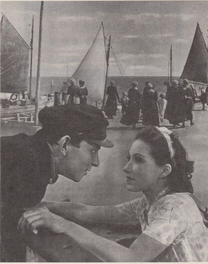 Plakat zum Film „Das Mädchen von Fanö” mit Brigitte Horney und Joachim Gottschalk, Cottbuser Zeitung 4/91