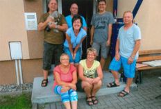 Die Mieter (der Teil, der zu Hause war) von  der Arthur-Pollack-Straße 13 in Pirna.     Foto: privat