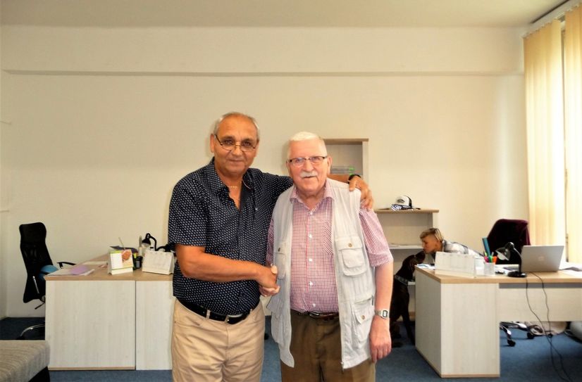 Zwei, die sich freuen, dass es erfolgreich weiter geht - Miroslav Grajcar und Klaus Fiedler (v.l.n.r.).